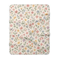 Sherpa Blanket — Pastel Wildflower Cozy Throw