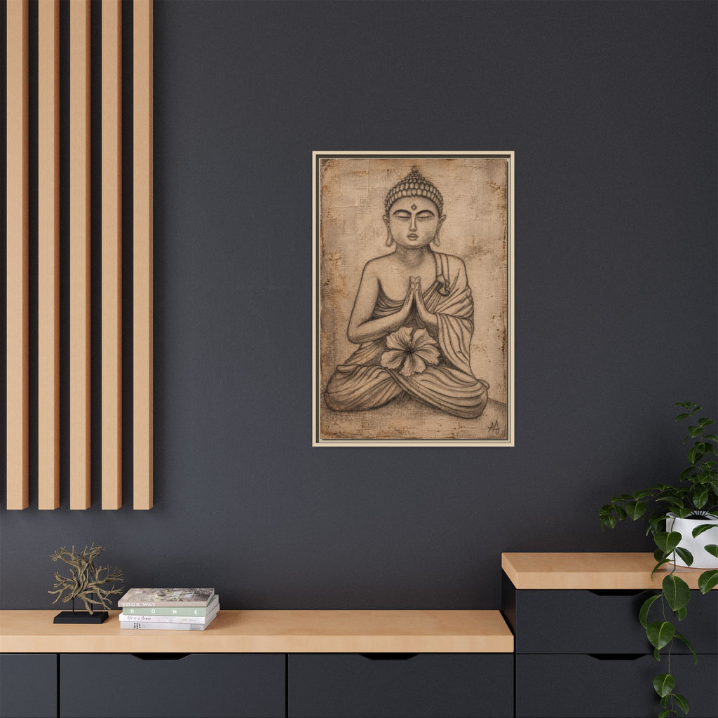 The Quiet Within — Framed Canvas Art | Original Pencil-on-Canvas Artwork by Abbey Johanna — view 25