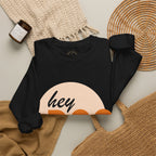 hey BOO Crewneck Sweatshirt — Cute Halloween Graphic Pullover — view 9