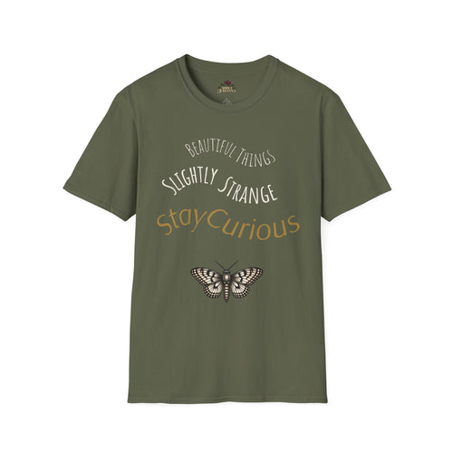 Beautiful Things, Slightly Strange Moth T-Shirt | Quirky Graphic Tee | Stay Curious Shirt — view 2