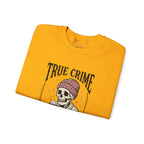 True Crime and Tea Sweatshirt | Skull Tea Mug Graphic, Podcast Lover Crewneck — view 12