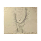 The Guardian charcoal fine art print on textured watercolor paper — product view 2