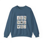 Toxicology Field Notes botanical print Sweatshirt | Gothic botanicals, vintage herbarium — view 2