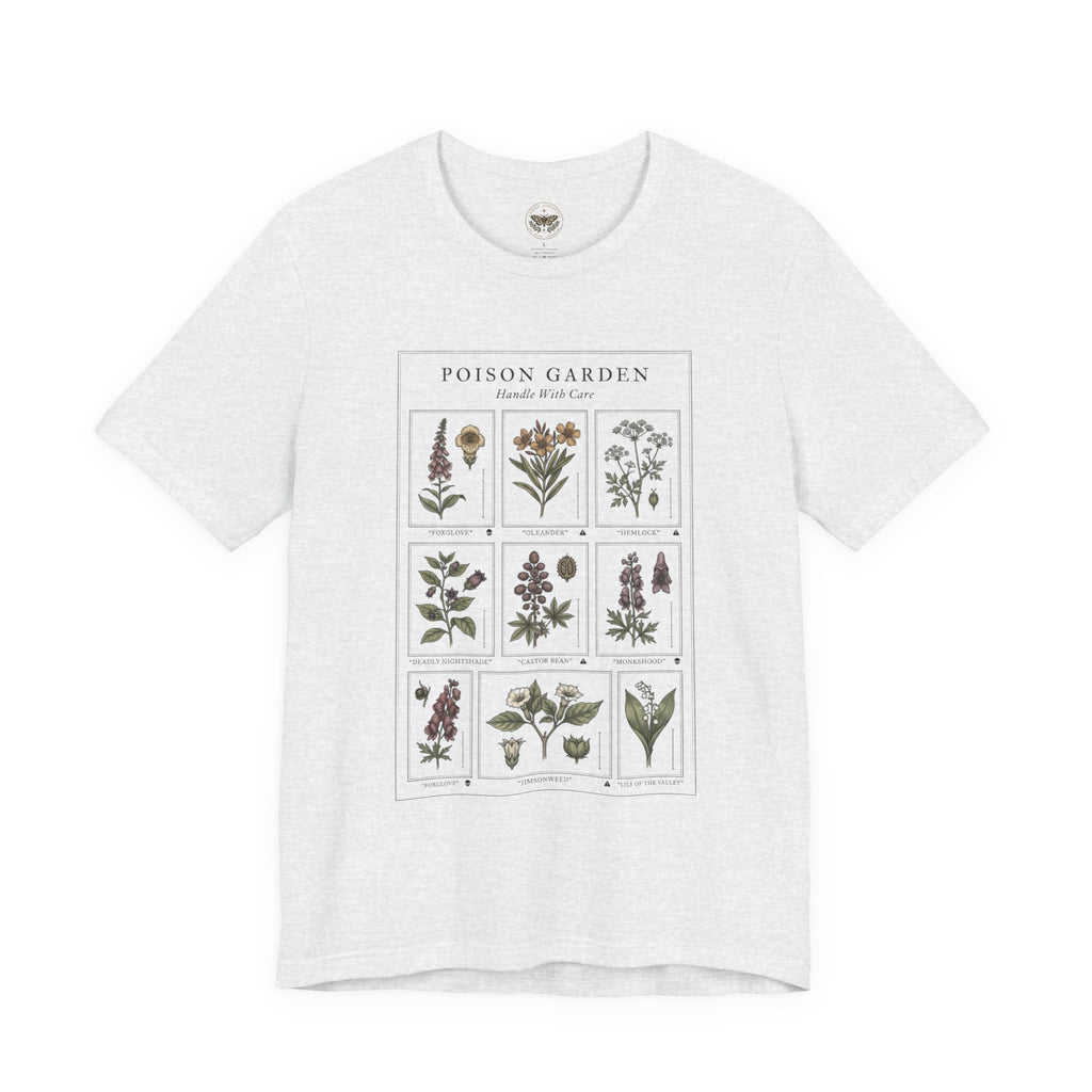 Toxicology Field Notes Botanical Illustration Tee | Gothic Botanicals, Vintage Herbarium
