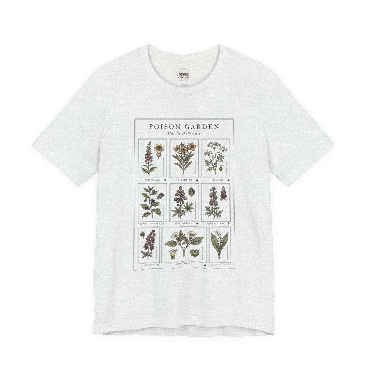 Toxicology Field Notes Botanical Illustration Tee | Gothic Botanicals, Vintage Herbarium