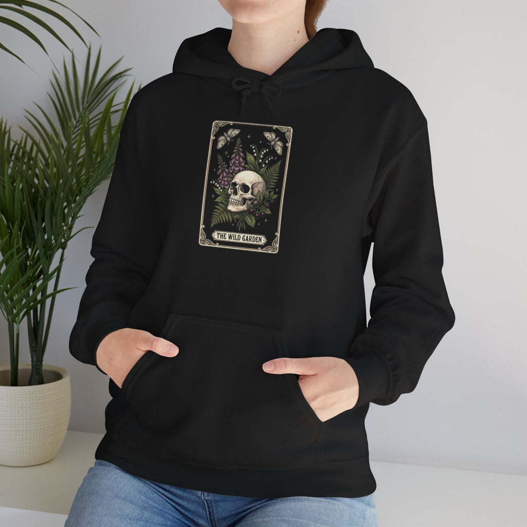 Skull & Fern Tarot Card Hoodie | Gothic Botanicals, Victorian Macabre — view 11