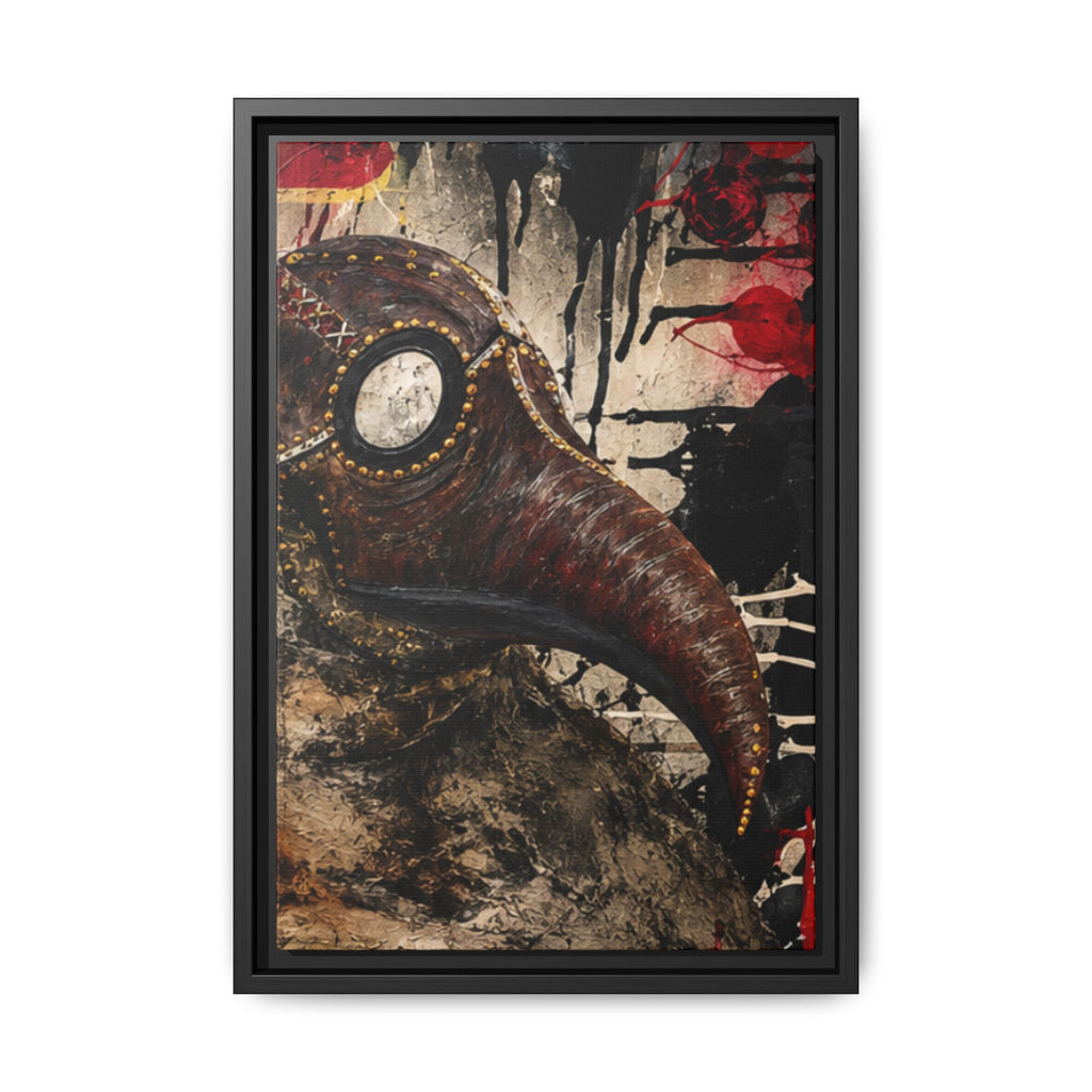 Odd Co. Beauty is Decay – Plague Doctor Framed Canvas | Gothic Dark Wall Art — view 3
