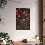 Night Garden No. 001 — Gothic Skull & Cherry Blossom Fine Art Print | Abbey Johanna — view 3
