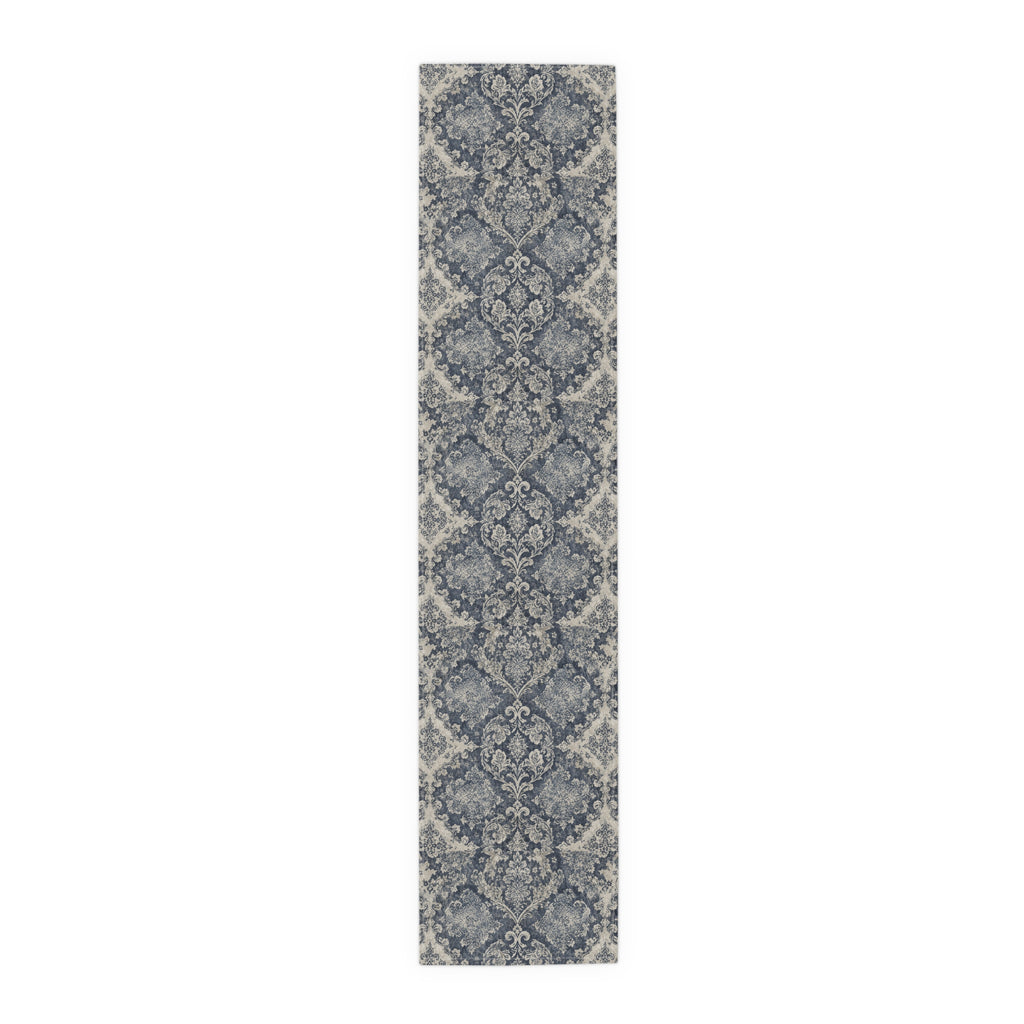 Frosted Relic Cotton Twill Table Runner | The Winter House Collection