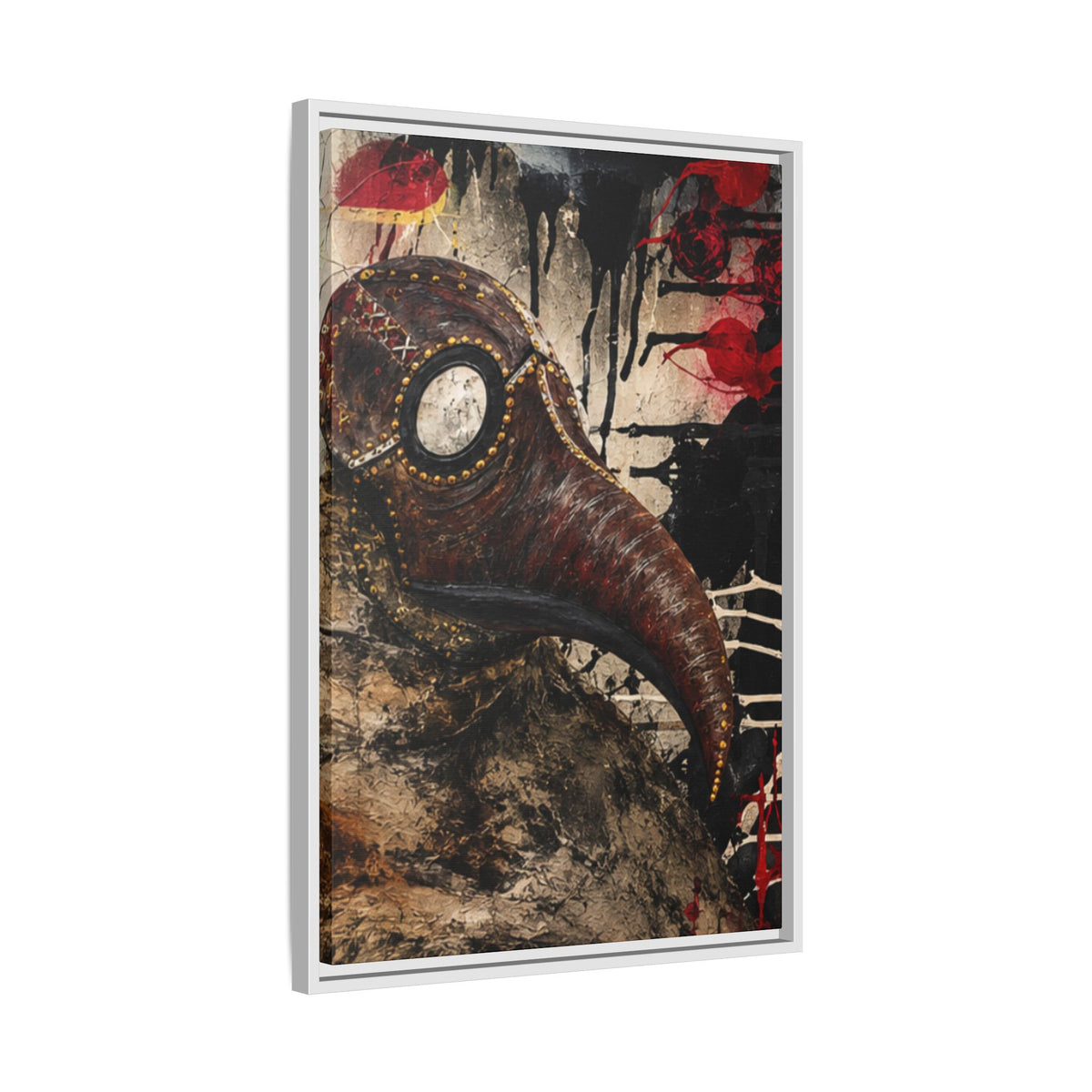 Odd Co. Beauty is Decay – Plague Doctor Framed Canvas | Gothic Dark Wall Art — view 41