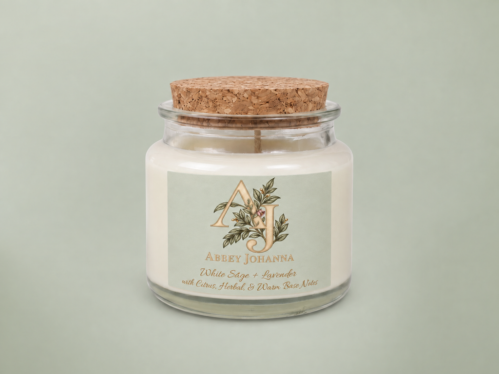 Soy Candle, Sleep Mask & Socks Gift Set — White Sage + Lavender — view 2