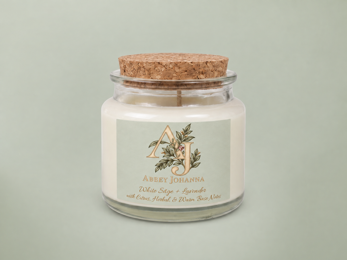 Soy Candle, Sleep Mask & Socks Gift Set — White Sage + Lavender — view 2