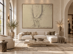The Guardian charcoal fine art print on textured watercolor paper — product view 1