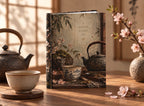 Vintage Tea Still Life Hardcover Journal — 'Quieter, Kinder, You' Matte Notebook — view 2