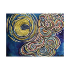 Abstract Moon Swirl Poster — Colorful Whirlwind Wall Art (Rolled Poster) — view 3
