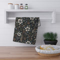 Midnight Winter Garden Cotton Twill Tea Towel | The Winter House Collection