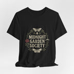 Midnight Garden Society Tee | Gothic Botanicals, Victorian Floral Crest — view 1