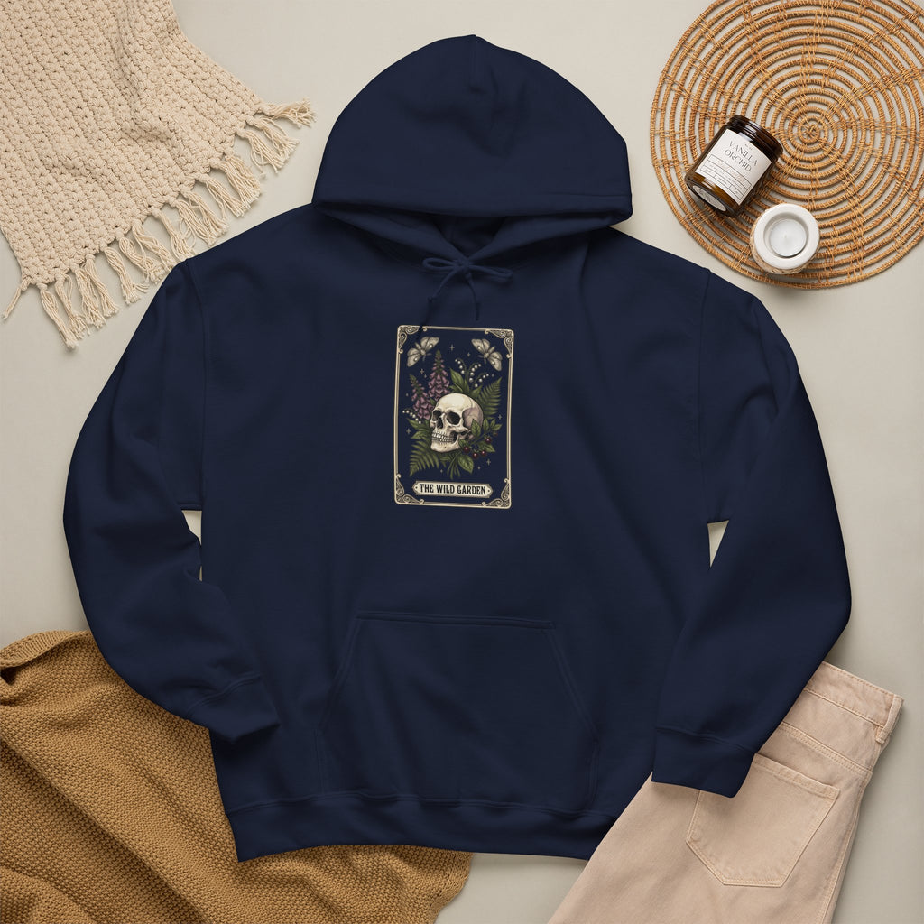 Skull & Fern Tarot Card Hoodie | Gothic Botanicals, Victorian Macabre — view 26