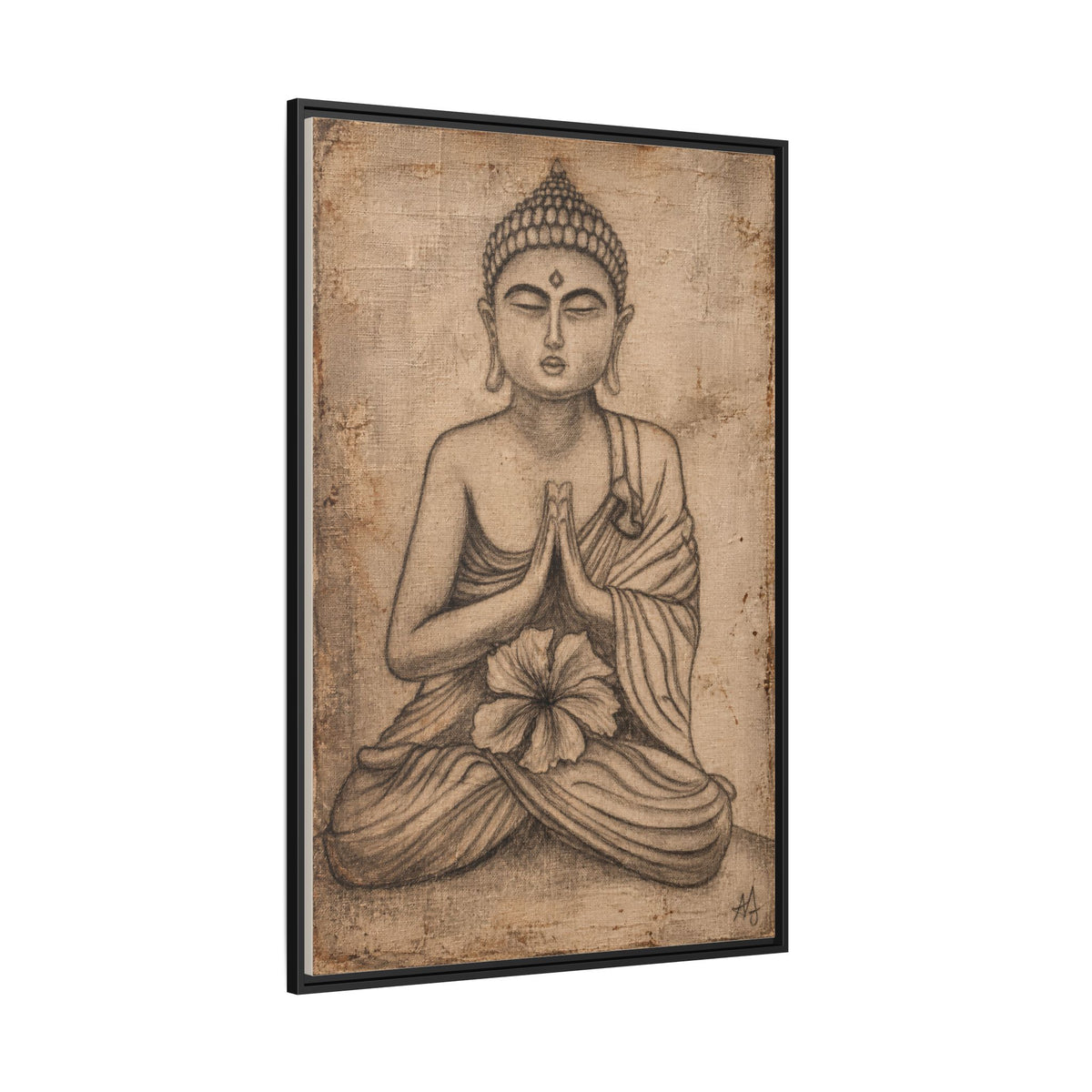 The Quiet Within — Framed Canvas Art | Original Pencil-on-Canvas Artwork by Abbey Johanna — view 32