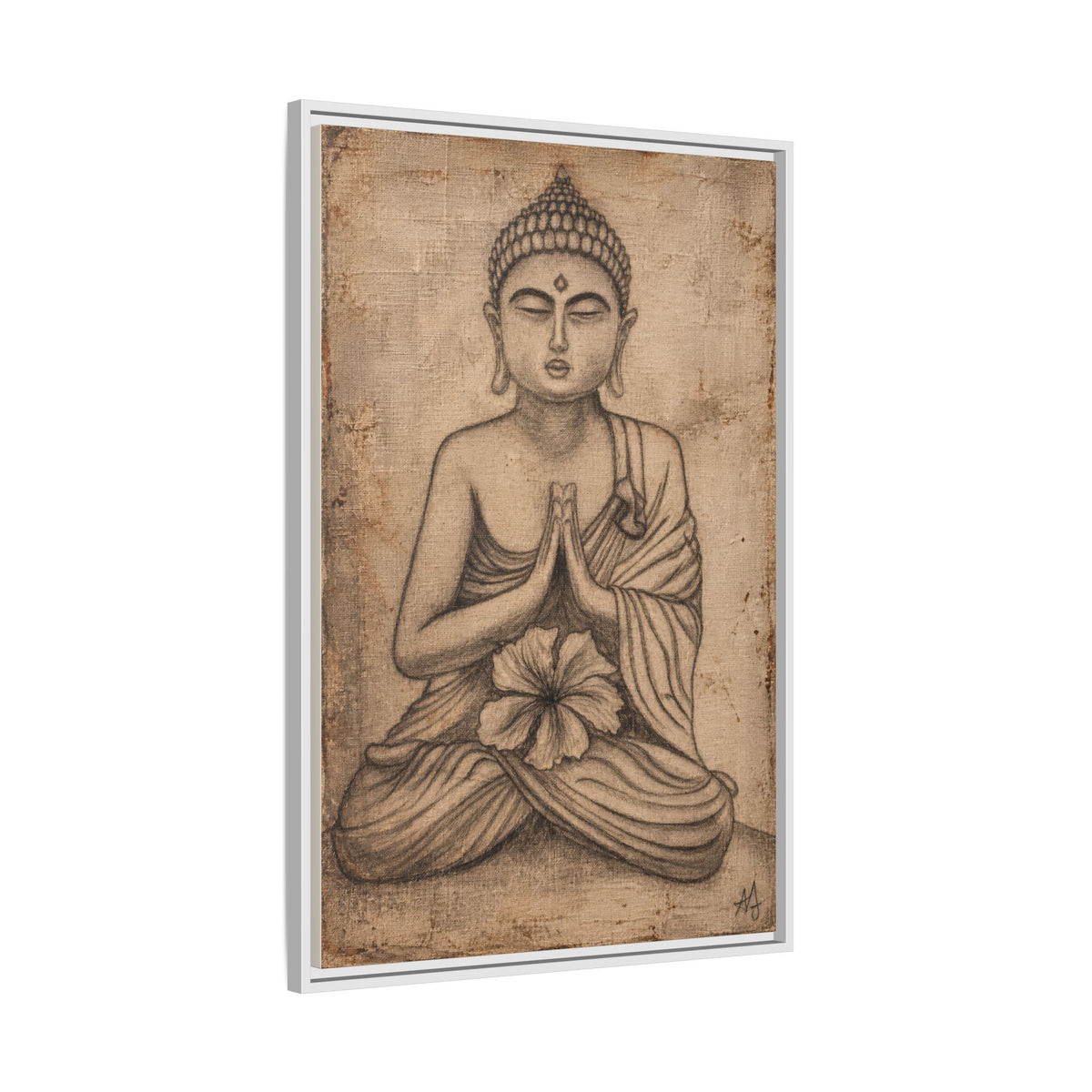The Quiet Within — Framed Canvas Art | Original Pencil-on-Canvas Artwork by Abbey Johanna — view 29