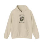Skull & Fern Tarot Card Hoodie | Gothic Botanicals, Victorian Macabre — view 3