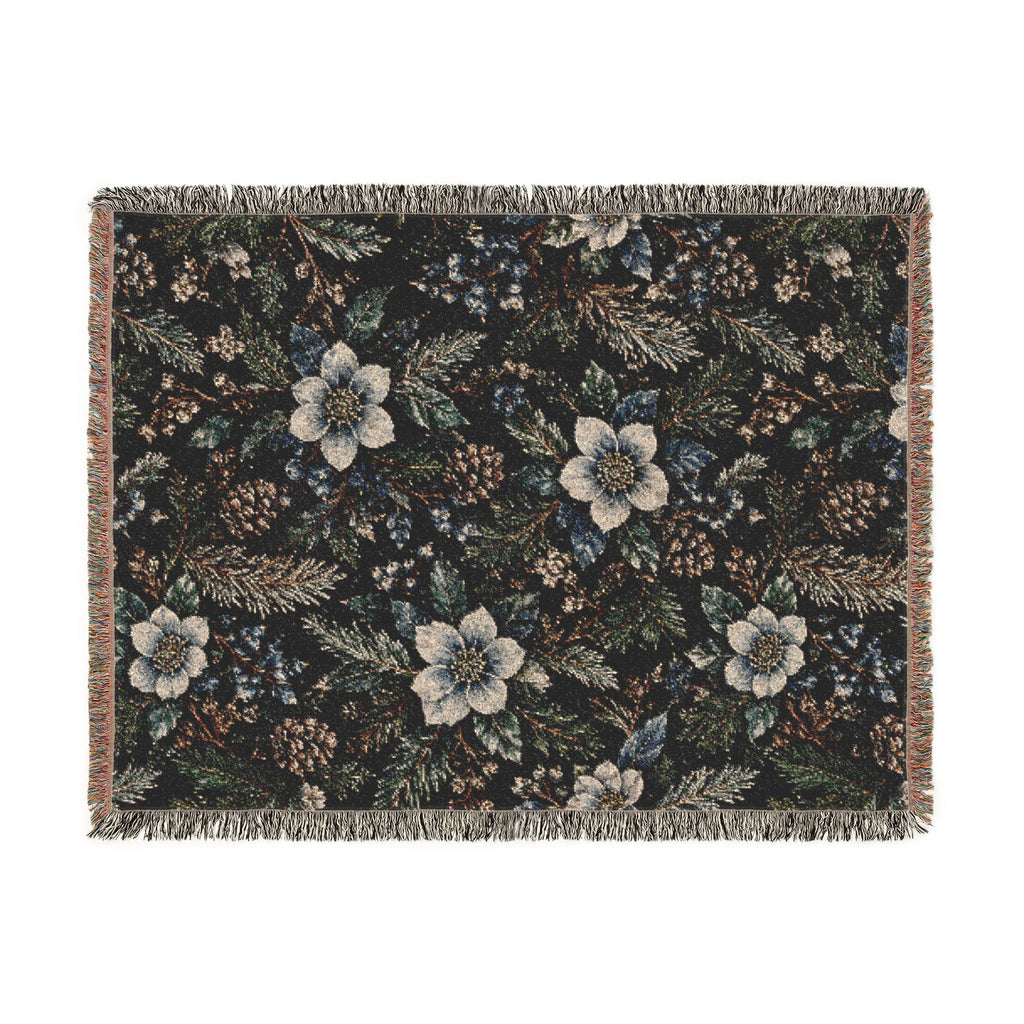 Midnight Garden Woven Blanket | The Winter House Collection