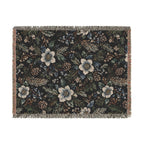 Midnight Garden Woven Blanket | The Winter House Collection