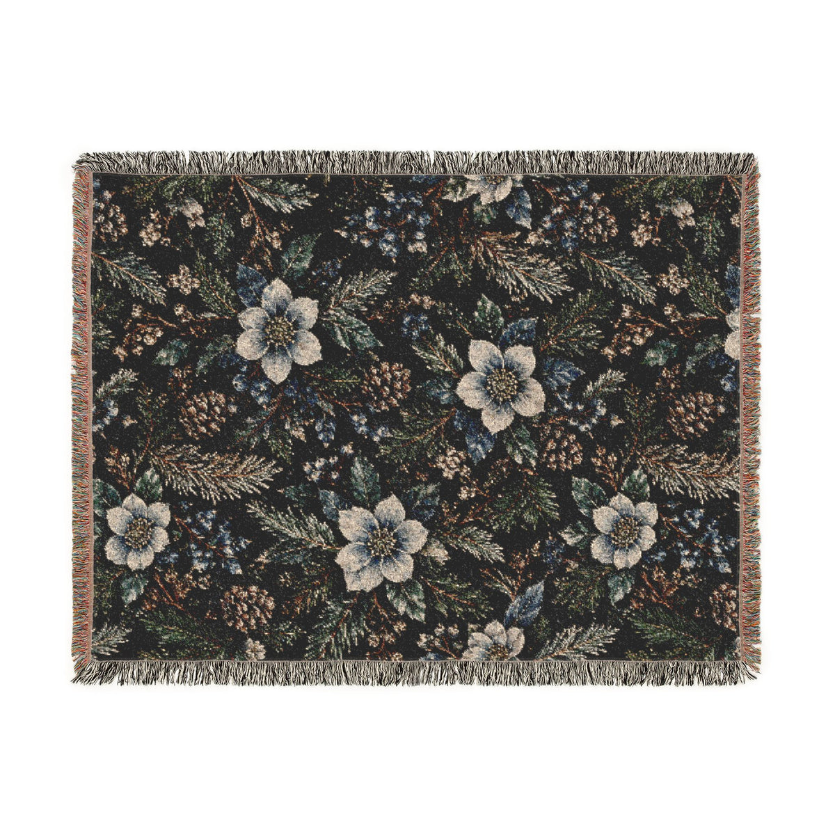 Midnight Garden Woven Blanket | The Winter House Collection