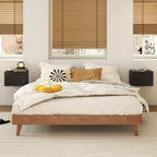 Wall Mounted Floating Nightstand with 2 Drawers