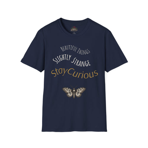 Beautiful Things, Slightly Strange Moth T-Shirt | Quirky Graphic Tee | Stay Curious Shirt — view 1
