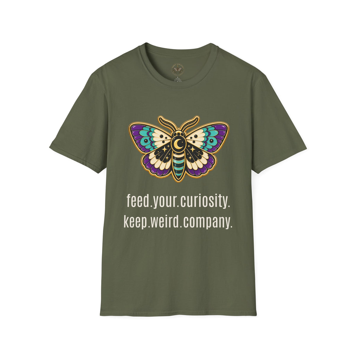 Feed Your Curiosity — Moth Super-Soft Tee | Abbey Johanna — view 6