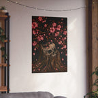 Night Garden No. 001 — Gothic Skull & Cherry Blossom Fine Art Print | Abbey Johanna — view 2