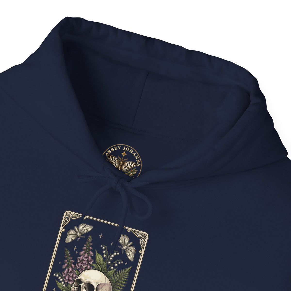 Skull & Fern Tarot Card Hoodie | Gothic Botanicals, Victorian Macabre — view 24