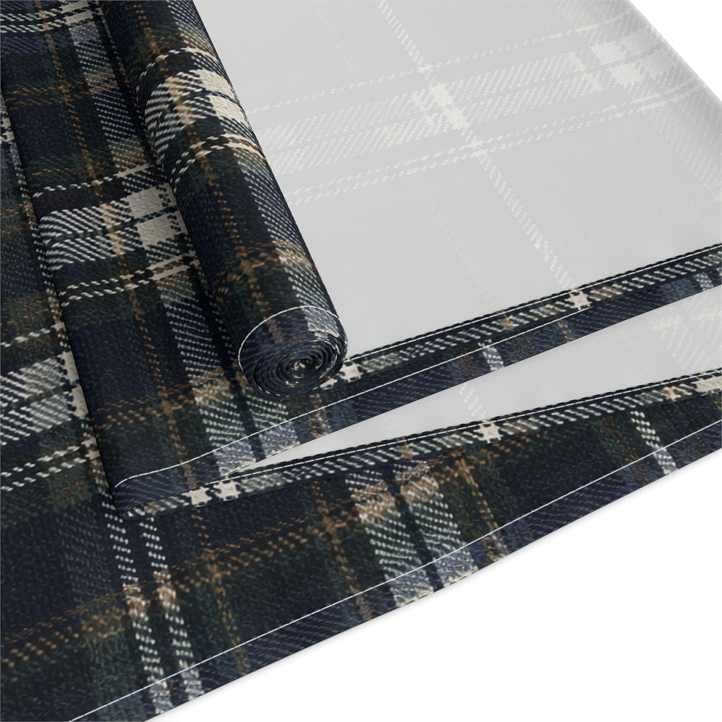 Nocturne Tartan Cotton Twill Table Runner | The Winter House Collection