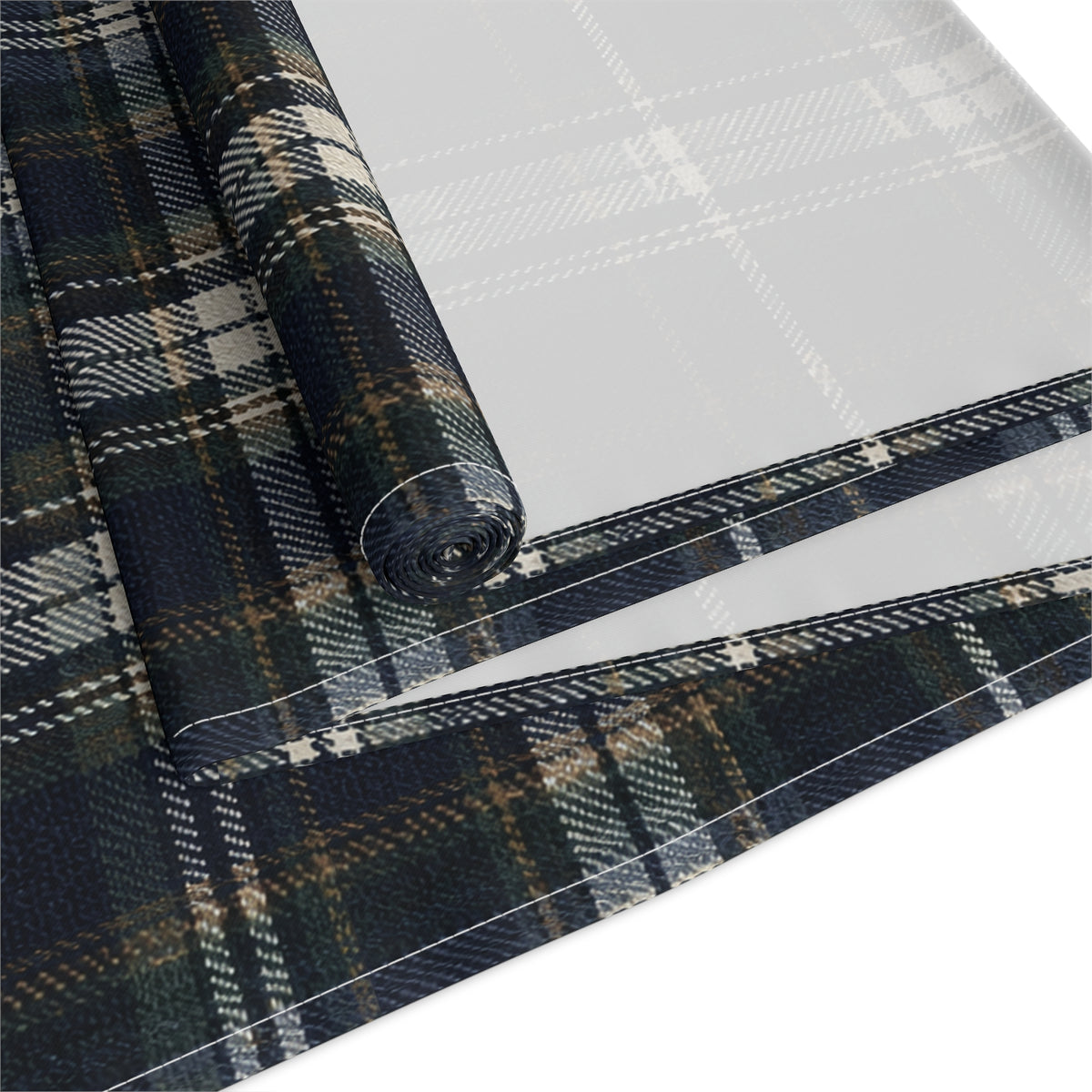 Nocturne Tartan Cotton Twill Table Runner | The Winter House Collection