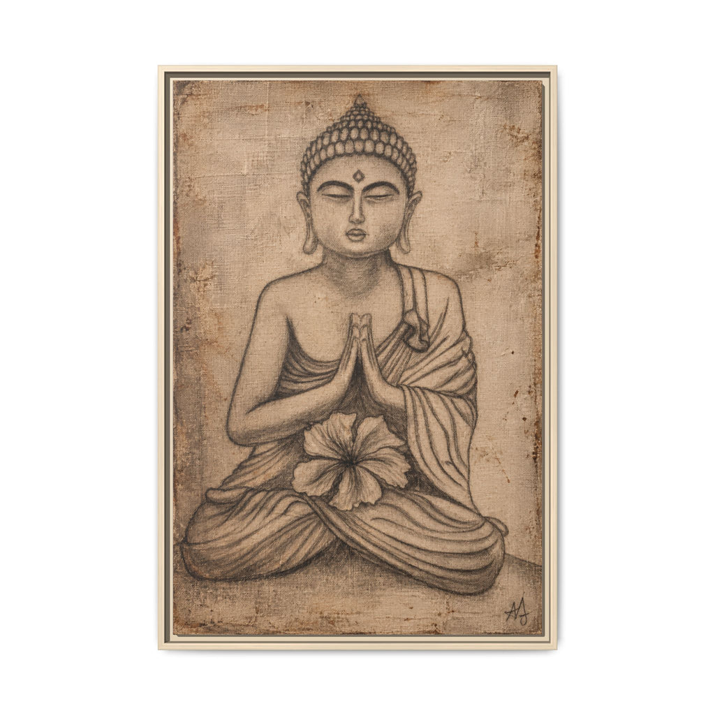 The Quiet Within — Framed Canvas Art | Original Pencil-on-Canvas Artwork by Abbey Johanna — view 13