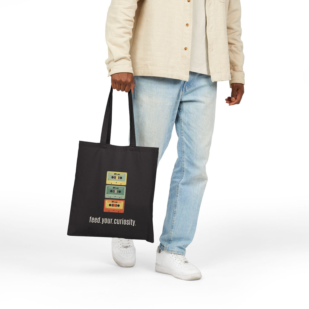 Retro Cassette Canvas Tote | Vintage Music Bag — product image 6