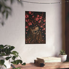 Night Garden No. 001 — Gothic Skull & Cherry Blossom Fine Art Print | Abbey Johanna — view 1
