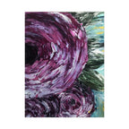 Rosie Posie – Purple Abstract Floral Wall Art Print | Moody Oil Painting Decor — view 13