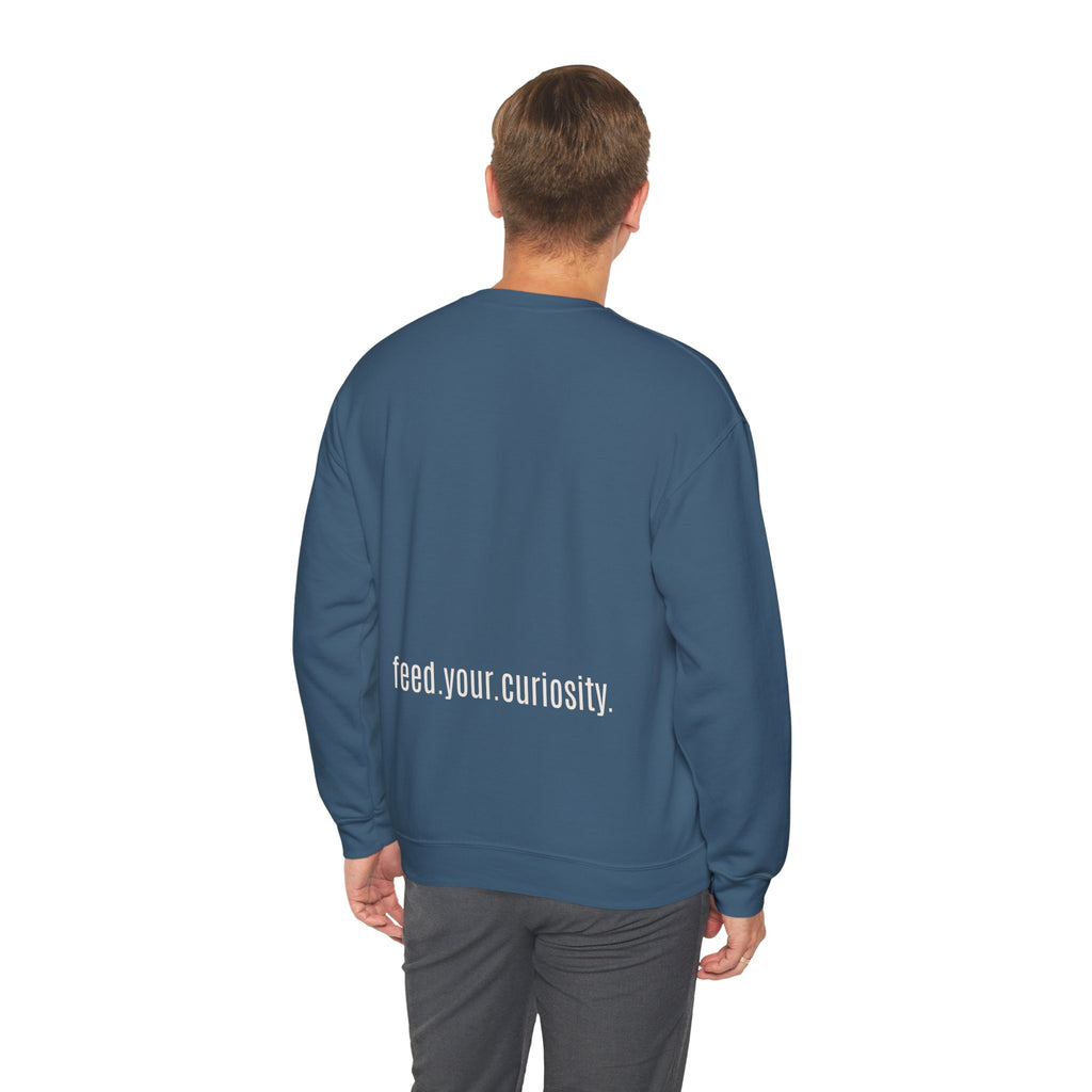 Traditional Tattoo-Style Crane Illustration Sweatshirt | Vintage Flash, Limited Palette — view 77