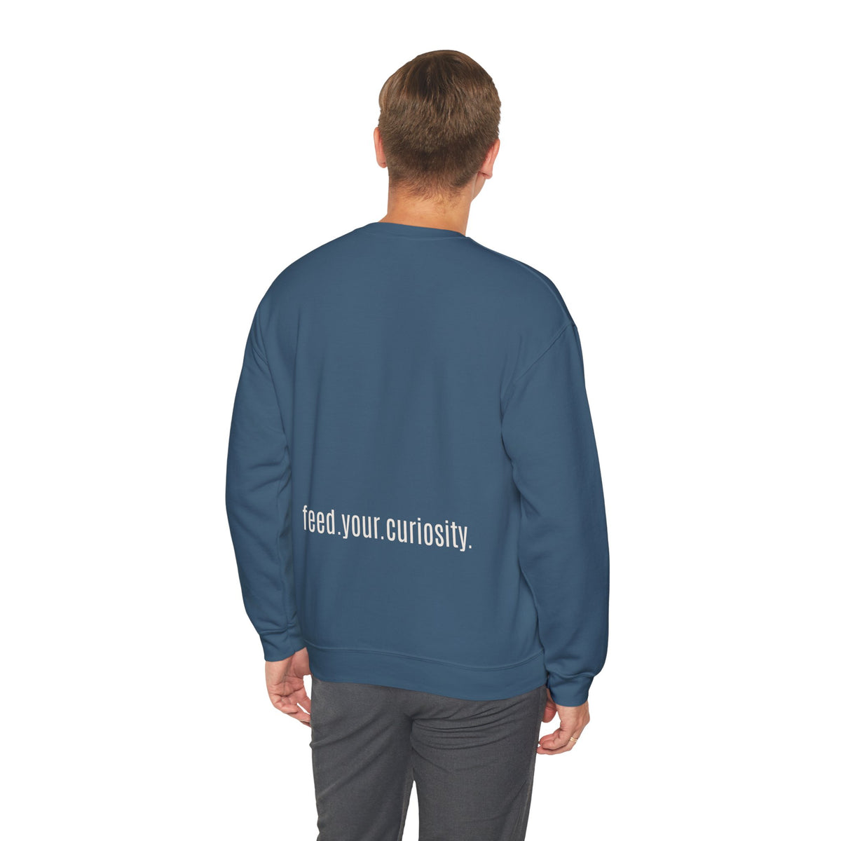 Traditional Tattoo-Style Crane Illustration Sweatshirt | Vintage Flash, Limited Palette — view 77