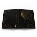 Moonlit Floral Hardcover Journal — Vintage Botanical Blank Notebook — view 5