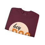 hey BOO Crewneck Sweatshirt — Cute Halloween Graphic Pullover — view 14