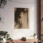 Moody Dark Portrait Wall Art | Charcoal & Graphite Fine Art Print — view 16