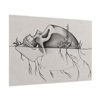 What Remains – Botanical Skull Wall Art | Original Charcoal & Graphite Drawing Print — view 14