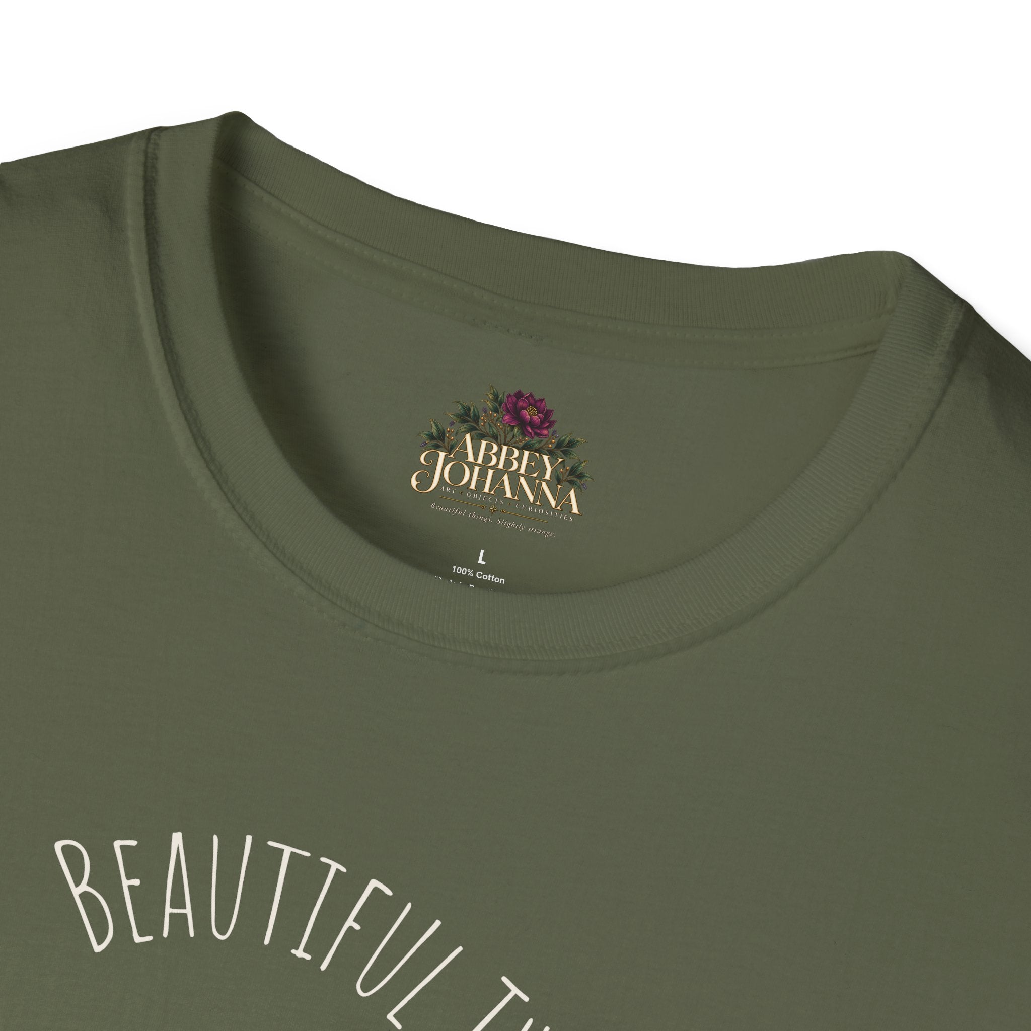 Beautiful Things Are Slightly Strange — Unisex Graphic Soft T-Shirt