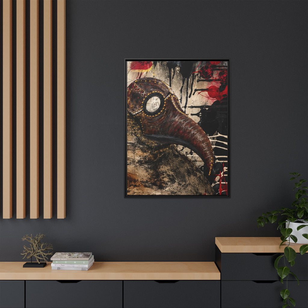Odd Co. Beauty is Decay – Plague Doctor Framed Canvas | Gothic Dark Wall Art — view 16