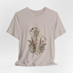 Skeleton with Wildflowers Tee | Gothic Botanicals, Victorian Floral — view 11