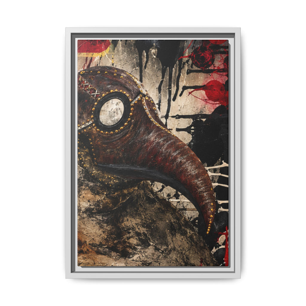 Odd Co. Beauty is Decay – Plague Doctor Framed Canvas | Gothic Dark Wall Art — view 2