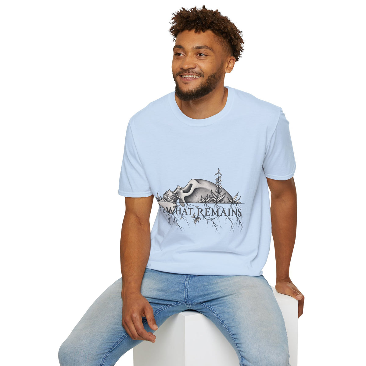 What Remains – Botanical Skull Graphic Tee | Dark Nature Oddities T-Shirt — view 17